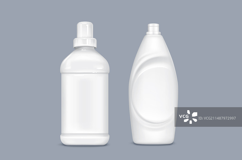 含凝胶或液体洗涤剂的瓶子模型图片素材