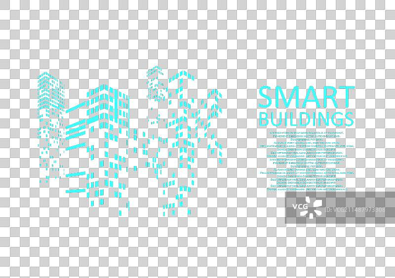 智能建筑概念设计图片素材