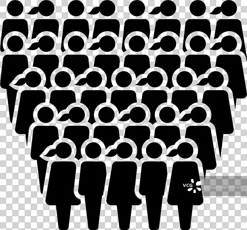 男女人群图标图片素材