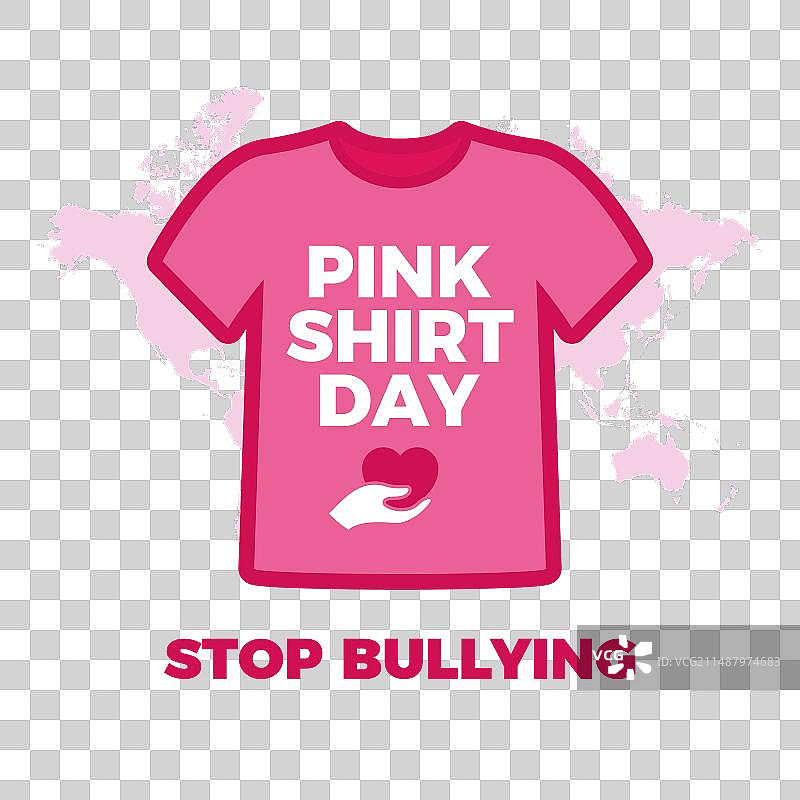 粉红衬衫日——停止欺凌活动图片素材