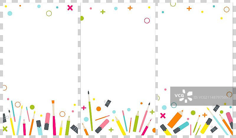 Instagram/TikTok文具背景图片素材