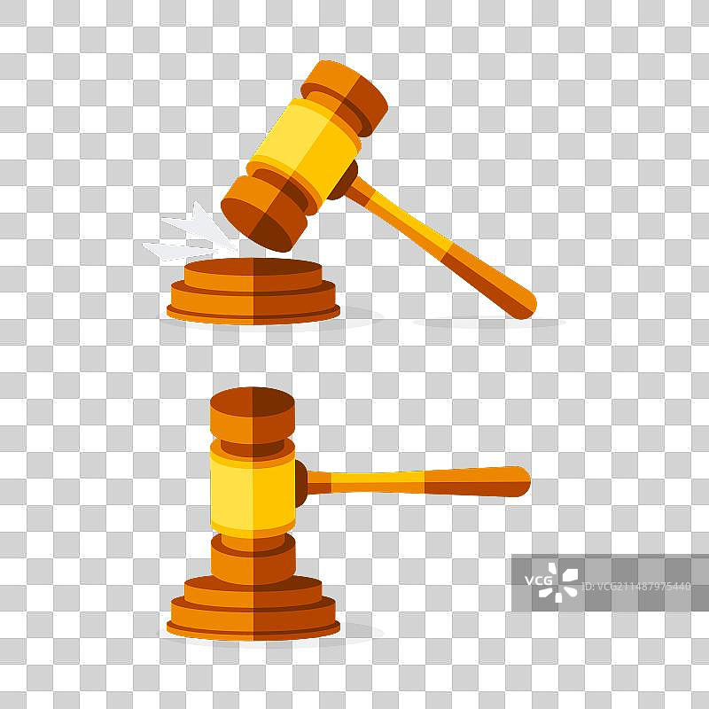 法官木槌：棕色木制法槌图片素材