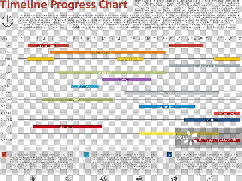 项目Timeline进度甘特图图片素材