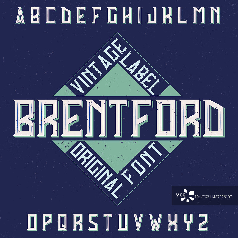 复古标签字体图片素材