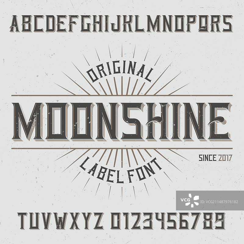 复古标签字体图片素材