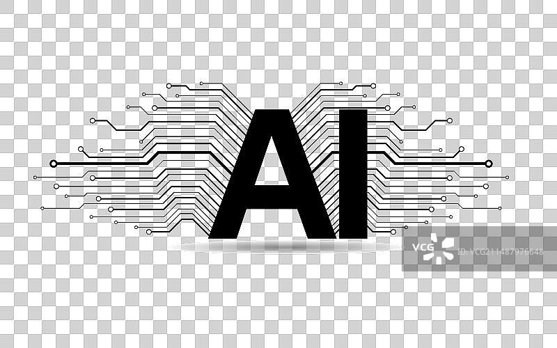 带电路板的人工智能图片素材