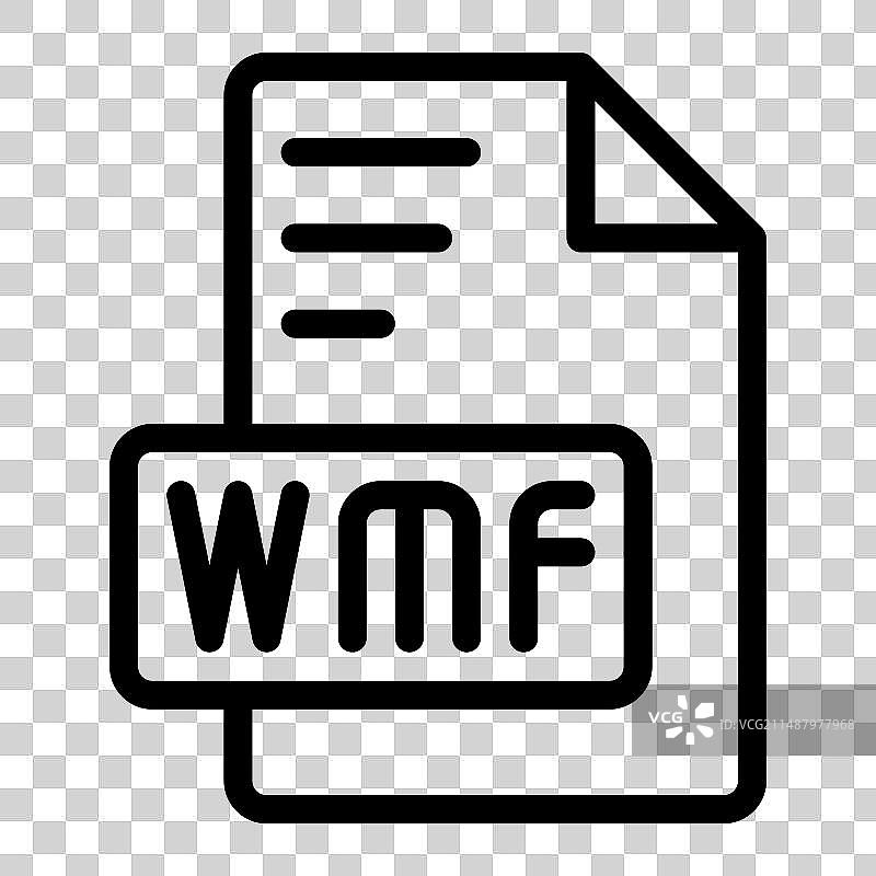 WMF图标轮廓样式设计图片素材