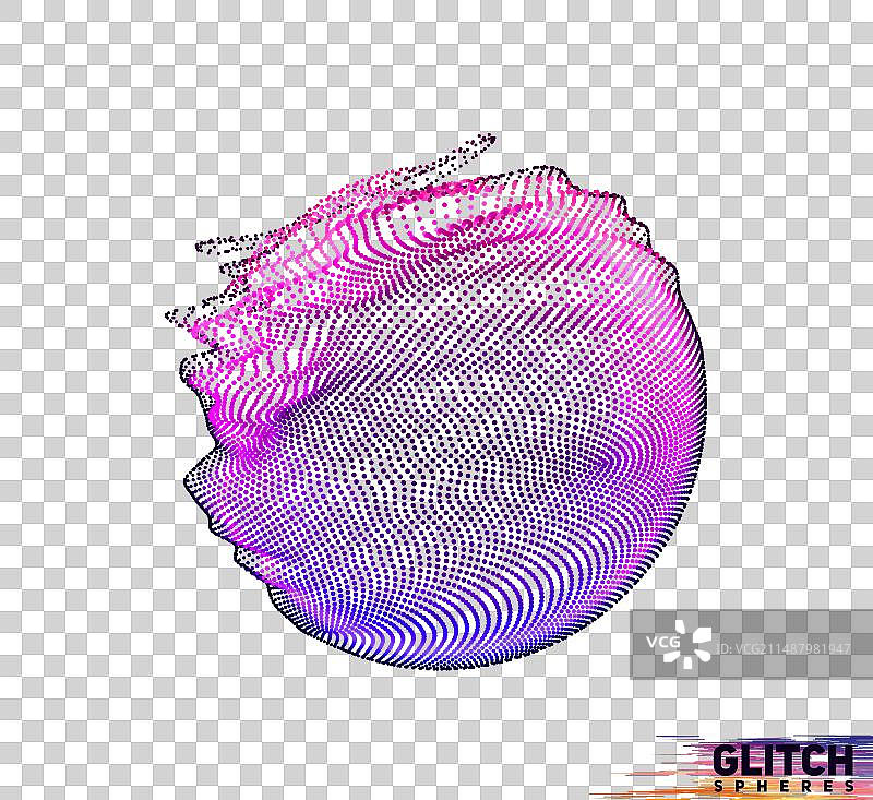 深色背景上的抽象彩色网格图片素材