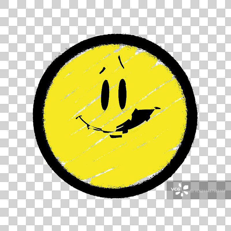 涂鸦：喷绘笑脸表情符号图片素材