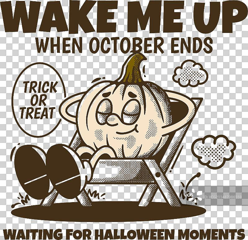 南瓜的十月结束叫醒我图片素材