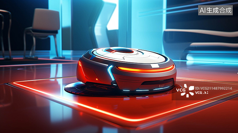 【AI数字艺术】扫地机器人图片素材