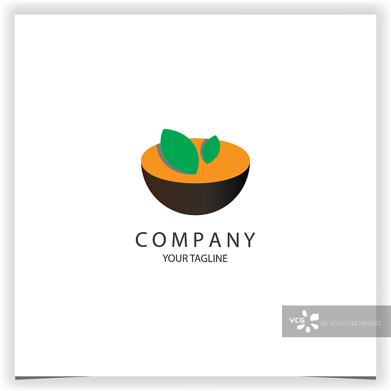 简约碗形Logo高级模版（EPS 10）图片素材