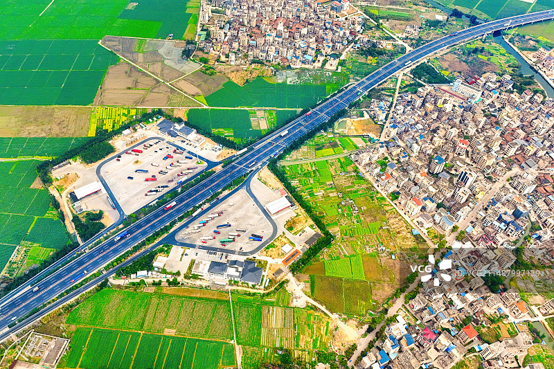 福建高速公路福州透堡服务区图片素材