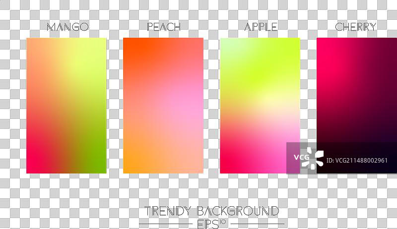 应用程序的柔和水果渐变图片素材