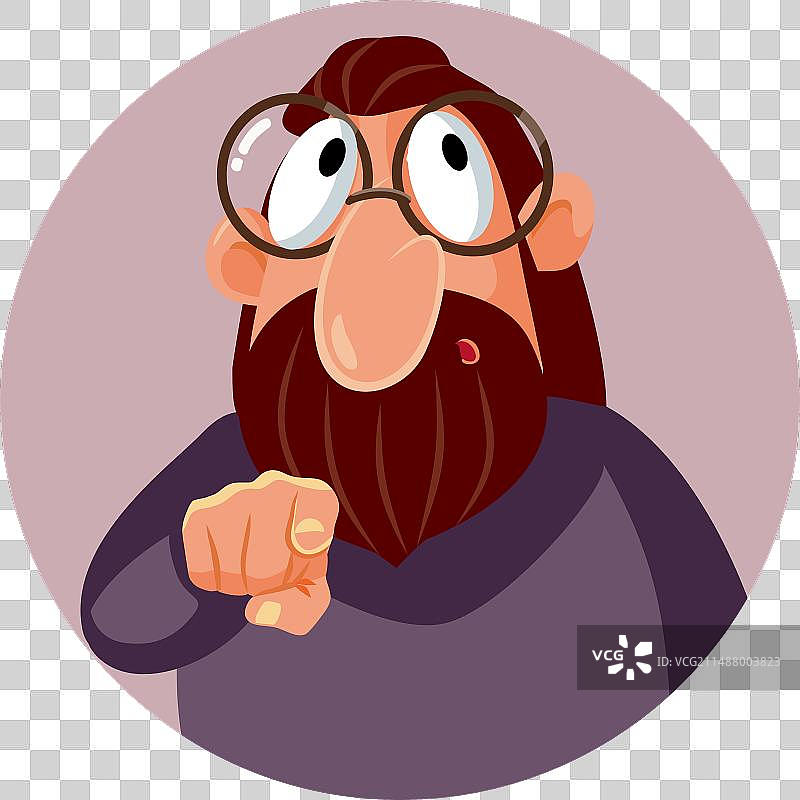 男人用食指指责你图片素材