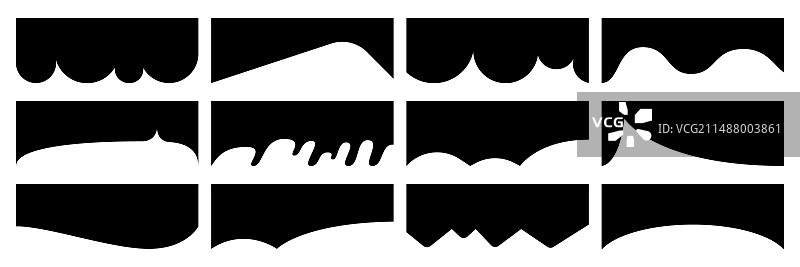 网站分隔形状模板图片素材