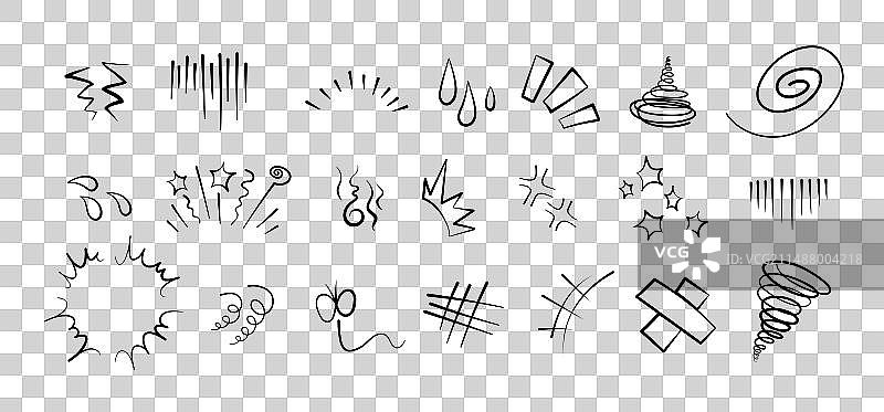 漫画或动漫表情符号元素图案图片素材