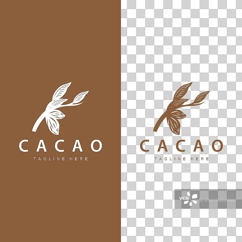 巧克力豆logo巧克力植物设计图片素材