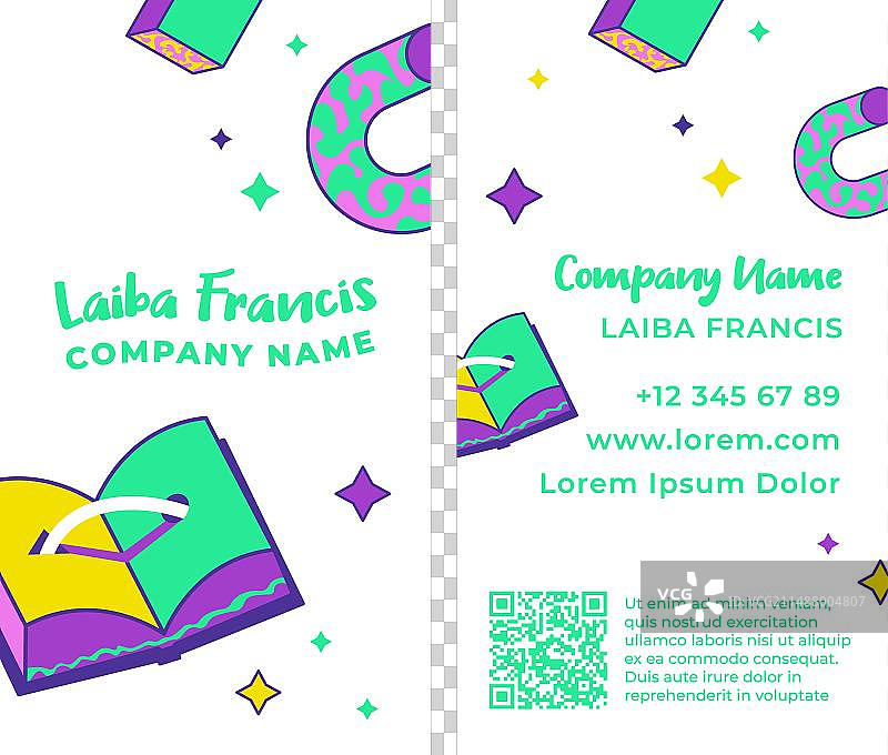 公司名称信息名片图片素材