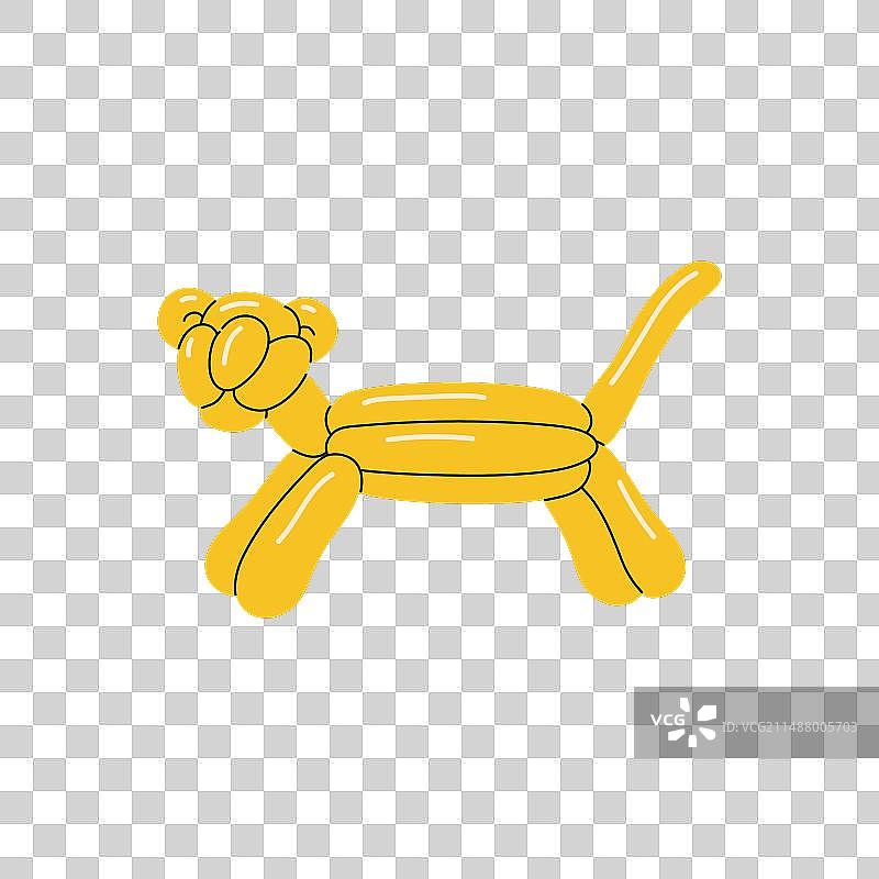 有趣的动物气球充气玩具图片素材