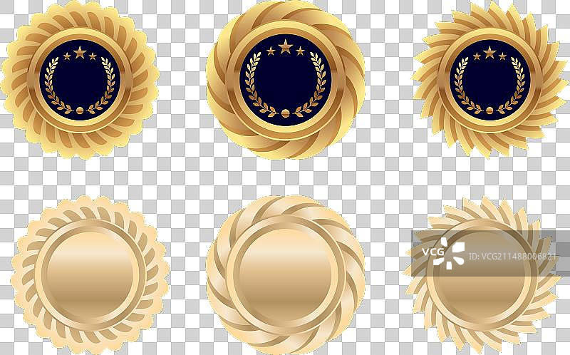 金色奖牌合集图片素材