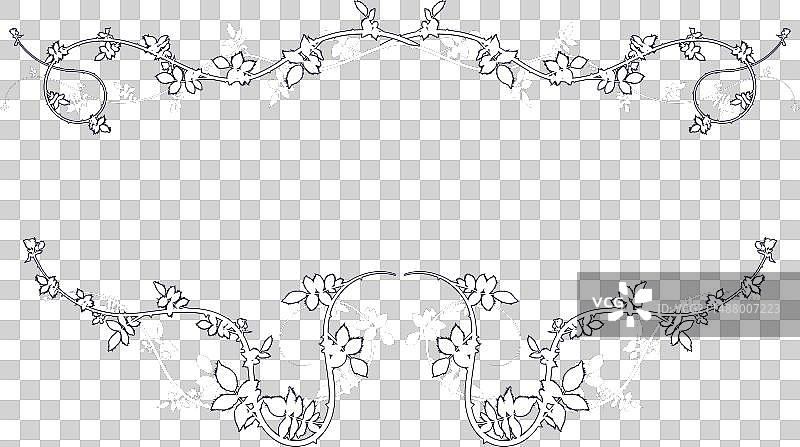 蓝色背景上的编织图案框架图片素材