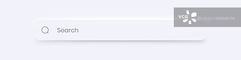 整洁的搜索栏图标新拟物主义设计网站图片素材