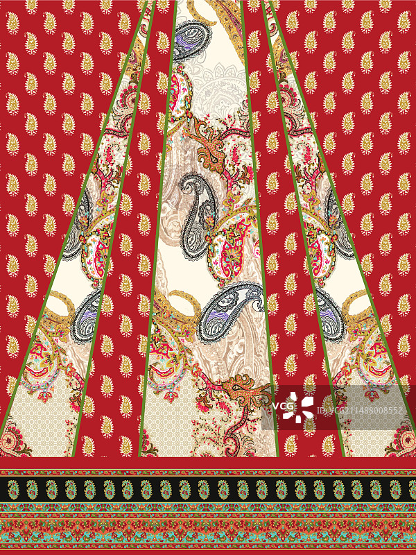 纺织品数码印花壁纸图片素材