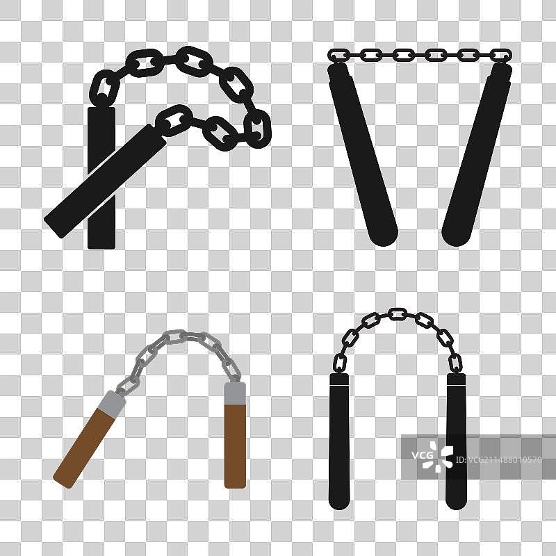 双截棍矢量图标图片素材