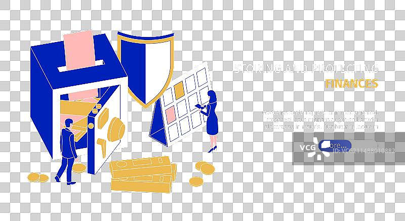 2.5D金融banner图片素材