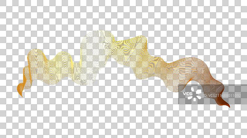 抽象的背景与奢华的金色波浪图片素材