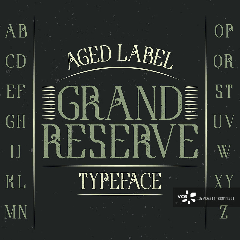 复古标签字体图片素材