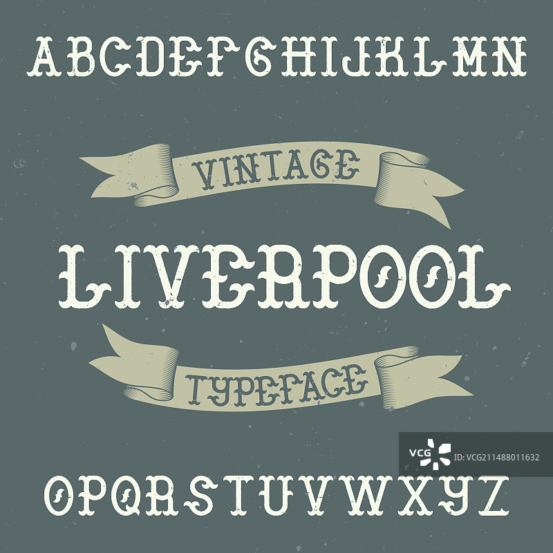 复古标签字体图片素材