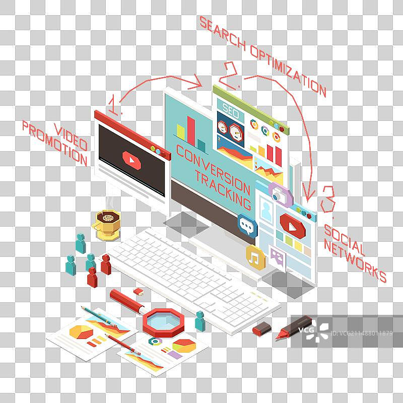 转化率优化概念图片素材