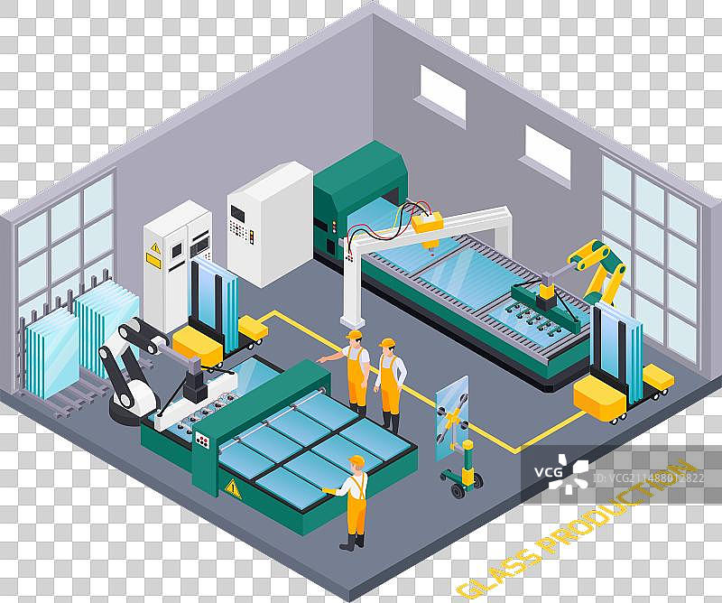 玻璃工厂部门构成图片素材