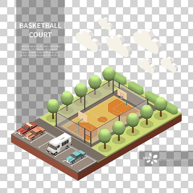 运动场2.5D图片素材