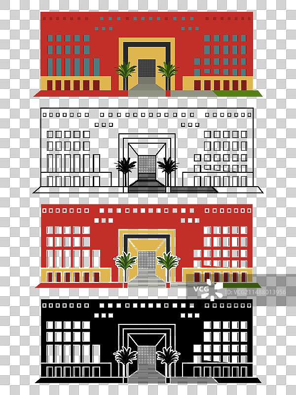 巴西茹安维尔的剧院建筑图片素材