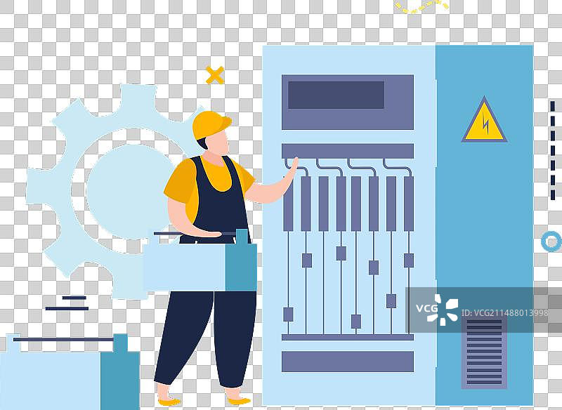 修理电源柜结构图片素材