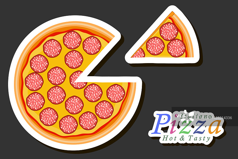 美味披萨店菜单披萨图片素材