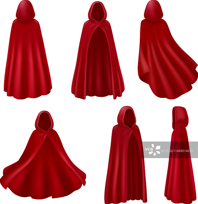 红色披肩合集图片素材