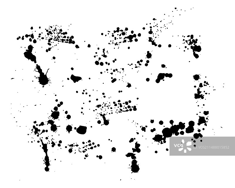 抽象黑色粗糙纹理与油漆飞溅图片素材