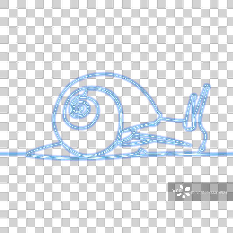 霓虹灯风格葡萄蜗牛抽象肖像图片素材