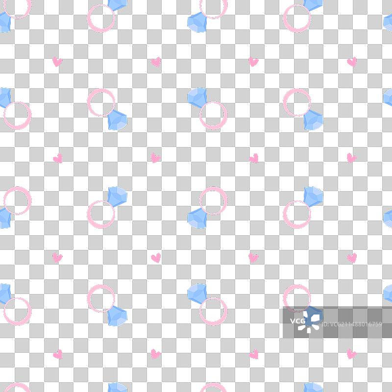 钻戒无缝图案图片素材