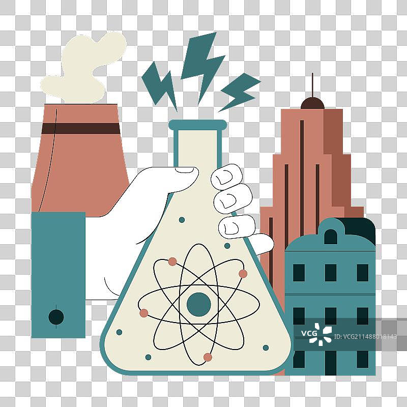 原子能或核能的化石燃料整合图片素材