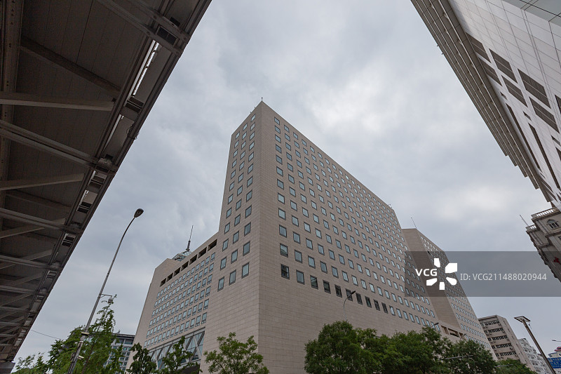 北京市中心现代城市建筑结构图片素材