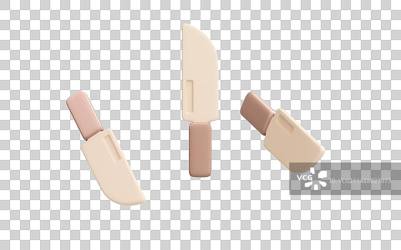 3D渲染的卡通风格的生活用品图片素材
