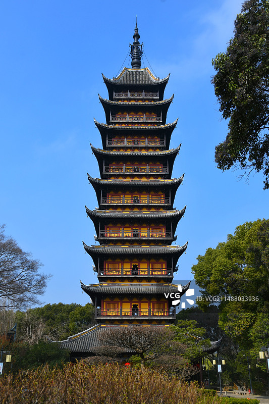 苏州常熟方塔园 崇教兴福寺塔图片素材