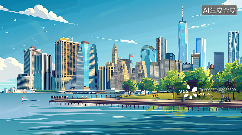 【AI数字艺术】城市图片素材