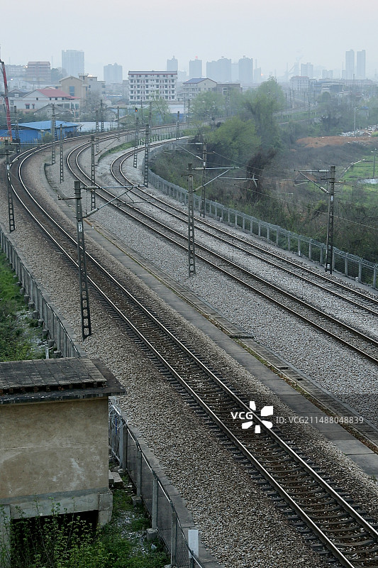 城市铁轨图片素材