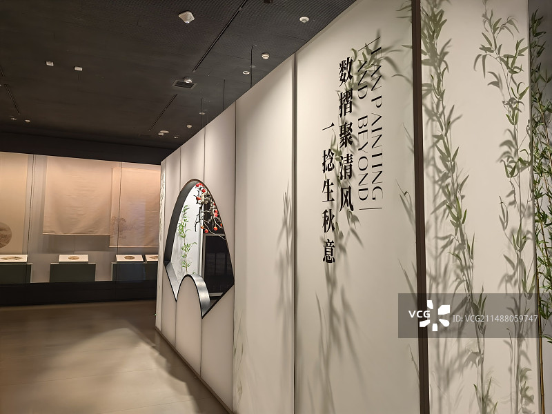 湖南省博物馆“扇里·扇外”扇面展区图片素材